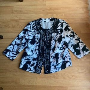 Black and white jacket